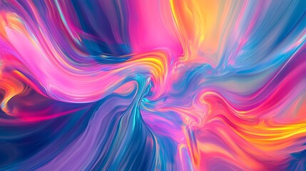 Obraz premium Abstract Swirling Colors in Vibrant Hues