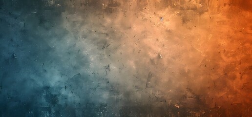 Obraz premium Grainy Blue Orange Brown Gradient Background