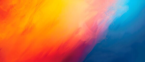Abstract Gradient Background with Blue, Orange, and Red Colors