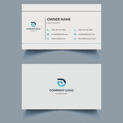 Business Card Template Design, Simple Corporate Business Card Template, Visiting Card Design.