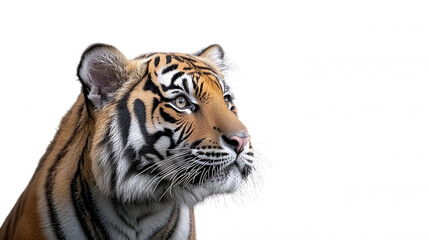 Fototapeta premium Regal Bengal Tiger in Mid-Stride with Open Mouth