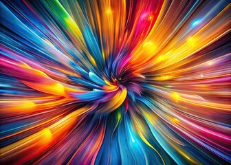 Fototapeta premium Vibrant Abstract Stretching Effect Creating Dynamic Movement and Flow in Colorful Visual Design