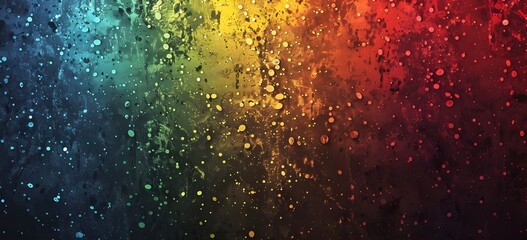 Obraz premium Grainy Rainbow Gradient Background with Dots