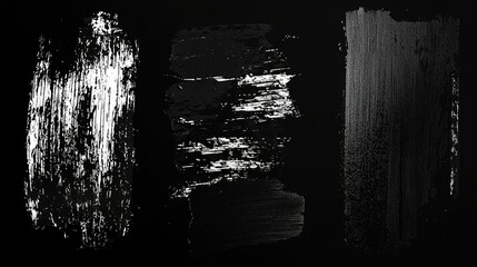 Grunge dark black color smears and smudges of paint. Background texture wallpaper design. Ai Generative
