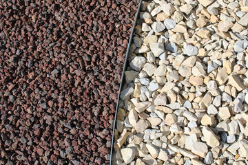 Bordure de jardin, jardin minéral