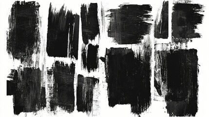 Grunge dark black color smears and smudges of paint. Background texture wallpaper design. Ai Generative