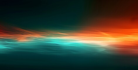 Abstract Teal Orange Gradient Background
