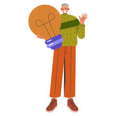 Diversity Businessman. Flat Vector Illustration