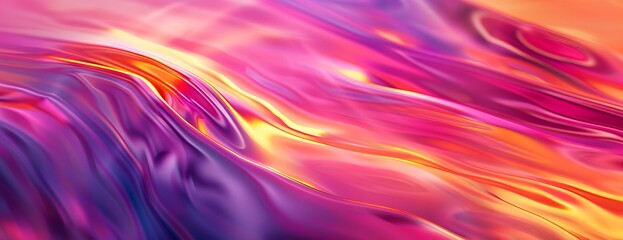 Abstract Gradient Background With Pink, Purple, and Yellow Hues