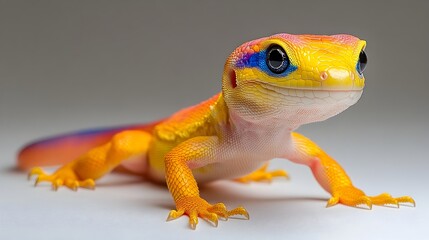 Vibrant Exotic Amphibian Reptile Close-Up with Detailed Texture and Patterns