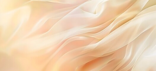 Fototapeta premium Elegant Beige & Golden Fabric Background