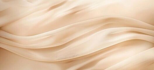 Abstract Beige Fabric Background - Smooth, Elegant, Waves