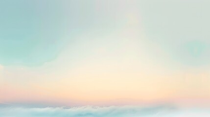 Obraz premium Pastel Blue & White Gradient Sky Background