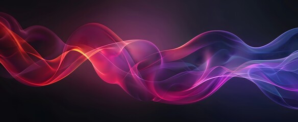 Obraz premium Abstract Curved Wave Gradient Background
