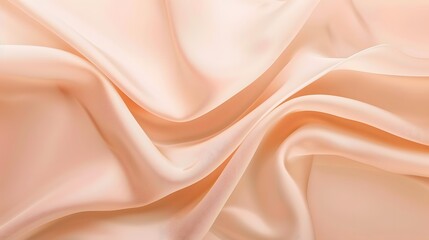 Elegant Peach Satin Fabric Texture Background