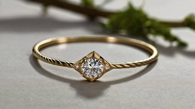 A bracelet features intricate gold and silver designs.