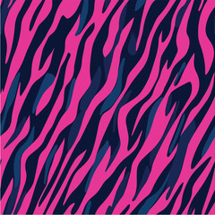 Seamless vector pattern of neon zebra stripes