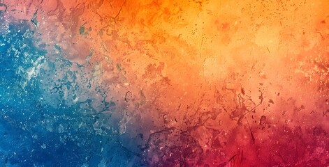 Naklejka premium Abstract Gradient Background With Orange, Blue, Red Colors