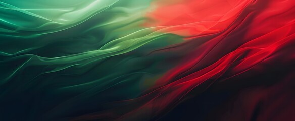 Abstract Grainy Gradient Green Red Background