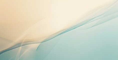 Obraz premium Abstract Light Blue Beige Gradient Background