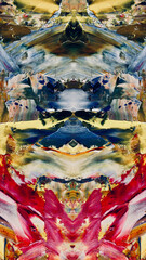 abstract background wallpaper. Modern motif visual art. Mixtures of oil paint. Trendy hand painting canvas. Wall decor and Wall art prints Idea. 3D Texture. Art object	