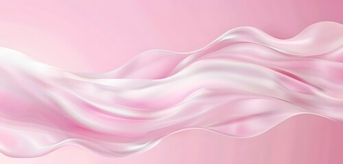 Fototapeta premium Abstract Pink Wave Background Design