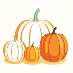 Pumpkin vector illustration isolated on white background