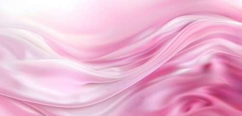 Abstract Pink Fabric Wave Background