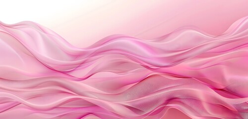 Fototapeta premium Abstract Pink Fabric Wave Background