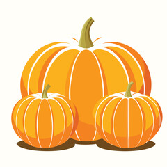 Pumpkin vector illustration isolated on white background