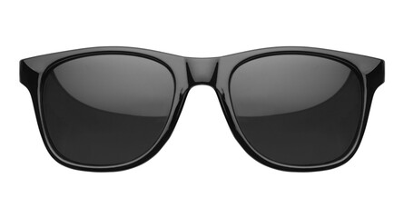 Black sunglasses isolated on transparent background, Front view PNG Image