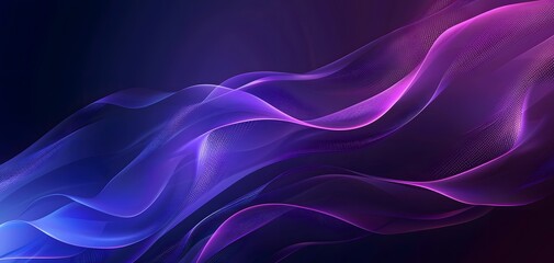 Obraz premium Abstract Purple Blue Gradient Background with Glowing Neon Lights