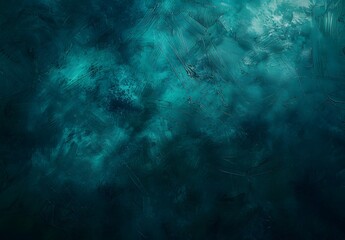 Teal Gradient Abstract Background With Grainy Texture