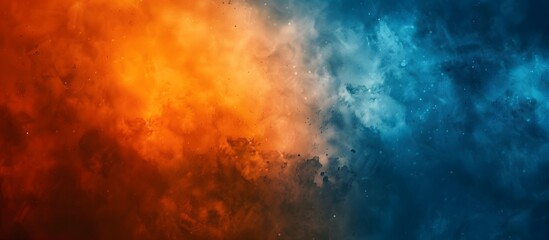 Abstract Orange Blue Gradient Texture Background