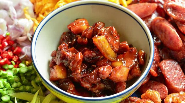 sweet pork  asia cusine