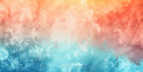 Fototapeta premium Abstract Ombre Gradient Background with Blue, Orange, and Red Tones
