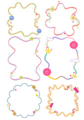 set of speech bubbles, Digital Sticker, Goodnotes Sticker, Journal Sticker, Planner Sticker