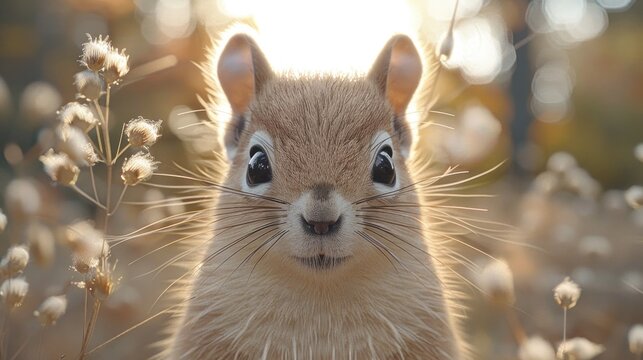 Cute squirrel coloring page, featuring a cartoon animal character from the forest, art drawing with nature and wild line. - Powered by Adobe