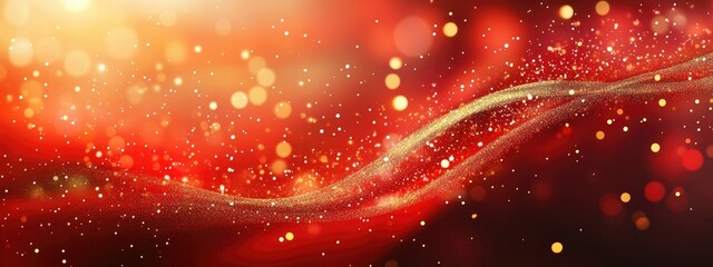 Red and gold abstract Christmas background 