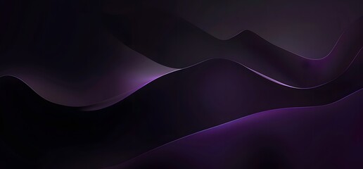Abstract Purple Gradient Waves Background