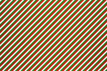 paper kraft diagonal stripes green, red, white
