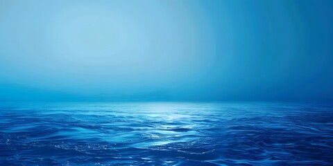 Fototapeta premium Minimalist Blue Ocean Gradient Background