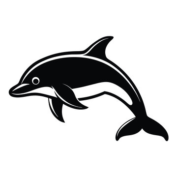 recommend clip art: Dolphin logo vector. Sketch drawing illustration. Line sea dolphin. Vintage hand drawn outline tattoo. Engraved porpoise animal. 