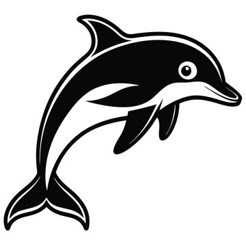 recommend clip art: Dolphin logo vector. Sketch drawing illustration. Line sea dolphin. Vintage hand drawn outline tattoo. Engraved porpoise animal. 