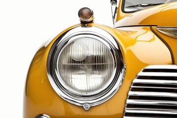 Round headlight vehicle car transportation.