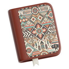 Native Patterned Leather Book