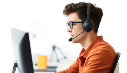 man call center operator