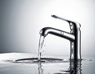 ilustración de grifo con agua