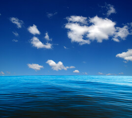 Obraz premium Blue sea water surface