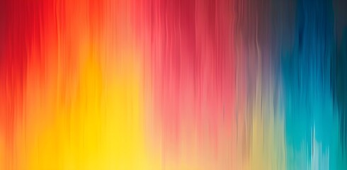 Abstract Colorful Gradient Background with Blurred Rainbow Stripes